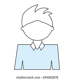 Man cartoon profile