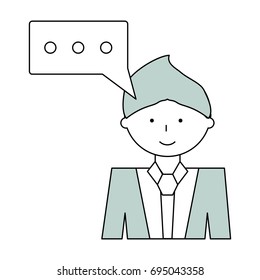 Man cartoon profile