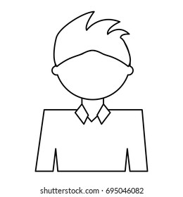 Man cartoon profile