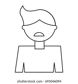 Man cartoon profile