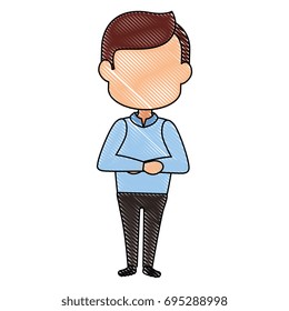 Man cartoon profile