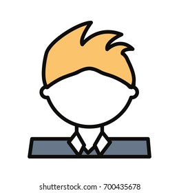 Man cartoon profile