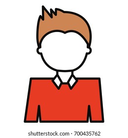 Man cartoon profile