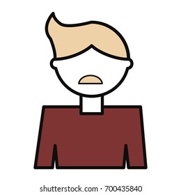 Man cartoon profile