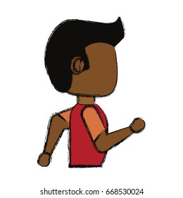Man cartoon running
