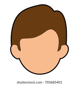 Man cartoon smiling