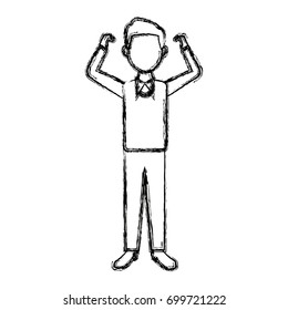 man in casual clothes standing character person