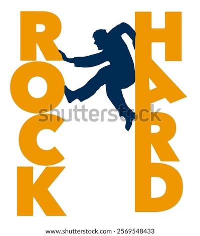A man is caught between a rock and a hard place in this illustration.          