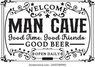 Man Cave designs, Father's Day svg