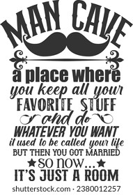 Man Cave - Man Cave Illustration