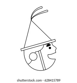 Man celebrating cartoon