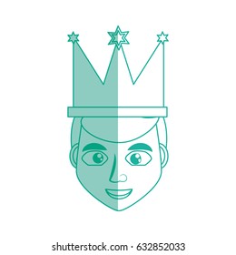 Man celebrating cartoon