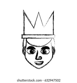 Man celebrating cartoon