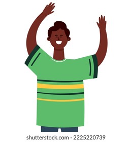  man celebration happy character
