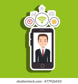 man cellphone wifi connection