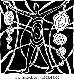 Man is the center of the universe, every man has a universe, we take information from the universe, everything is interconnected, everything is connected
