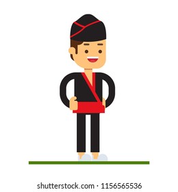 Man character avatar icon.Dim sum