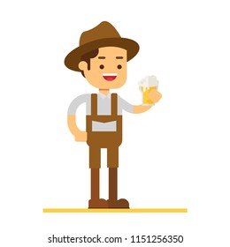 Man character avatar icon.beer