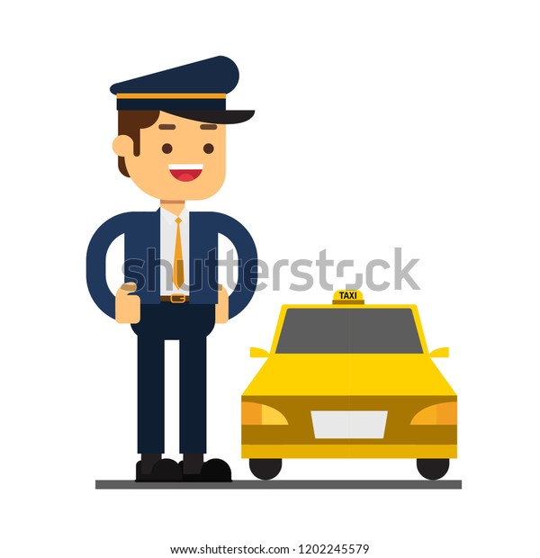 Man character avatar\
icon.Taxi driver
