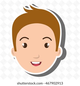 man character boy icon vector illustration graphic