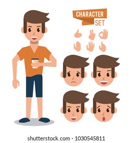 Man character cartoon