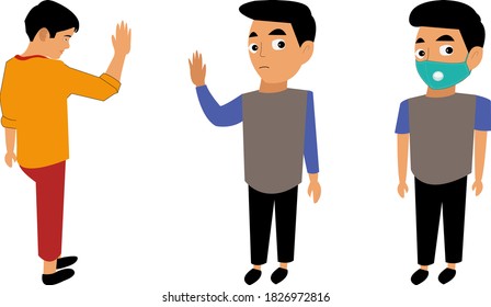 Man character cartoon human vector people