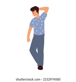 man character cartoon icon isolated