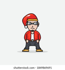 Man character with christmas theme design vector 