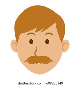 man character face avatar male
