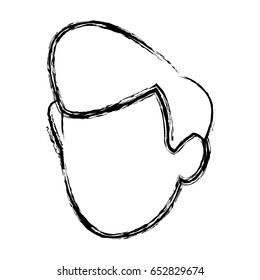 man character face avatar style portrait