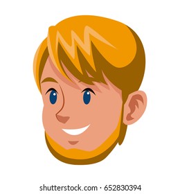 man character face avatar style portrait
