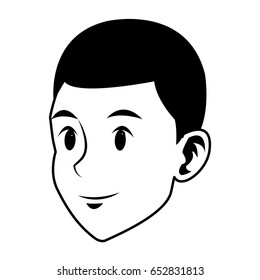 man character face avatar style portrait