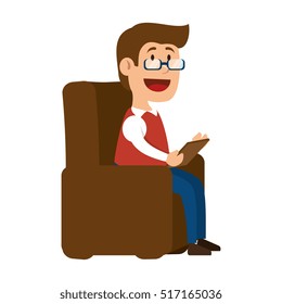 man character isolated icon