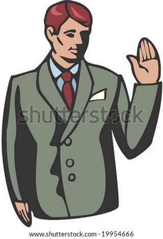 Man Character - isolated on white background : vector illustration