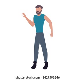 man character male casual clothes