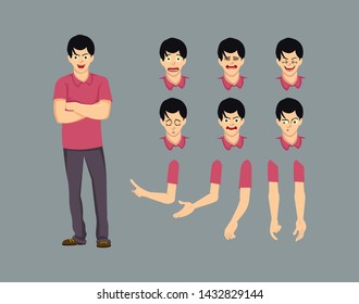 man character for motion design and animation