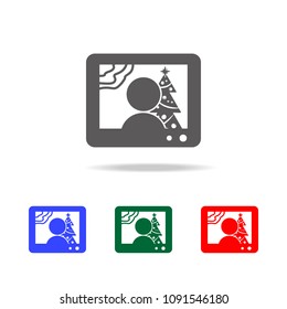 Man character New Year's Presidential congratulation icon. Elements of winter in multi colored icons. Premium quality graphic design icon. Simple icon for websites, web design on white background