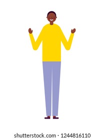 man character on white background