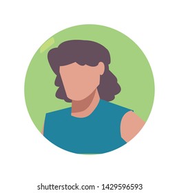 man character portrait cartoon design