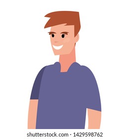 man character portrait cartoon design