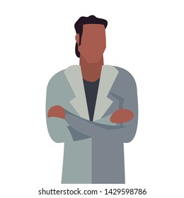 man character portrait cartoon design