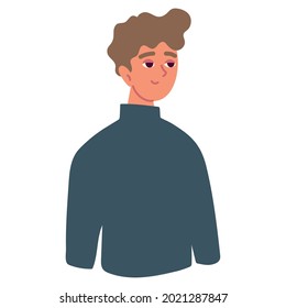 man character portrait icon isolated