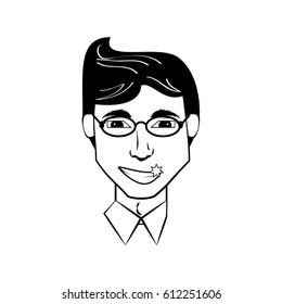 man character posture line