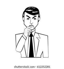 man character posture line