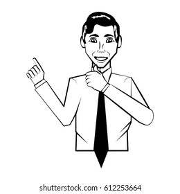 man character posture line