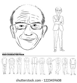 man character set