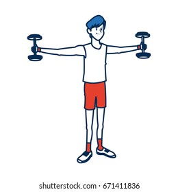 man character sport fitness athletic