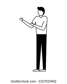 man character standing
