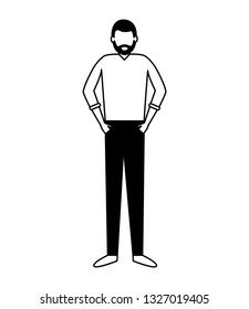 man character standing