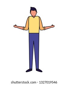 man character standing